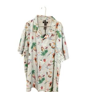 AKOO BIG‎ MAN TROPICAL Shirt SZ 5XL NWT